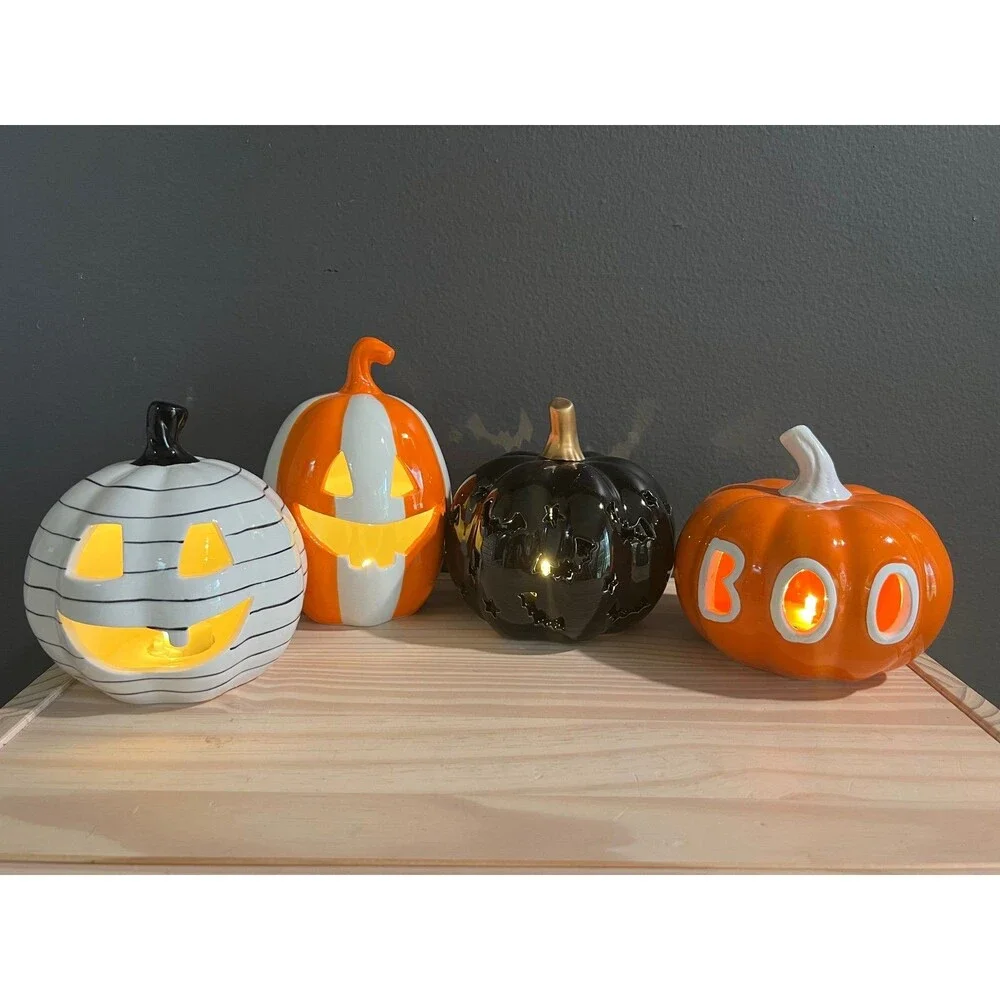 Target BP Light up pumpkins Halloween decor